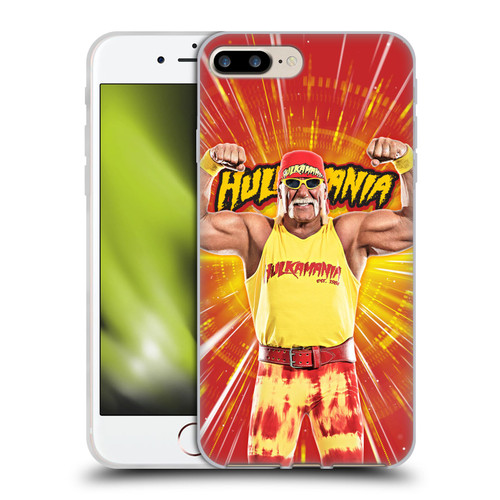 WWE Hulk Hogan Portrait Soft Gel Case for Apple iPhone 7 Plus / iPhone 8 Plus