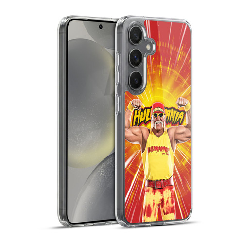 WWE Hulk Hogan Portrait Soft Gel Case for Samsung Galaxy S24+ 5G