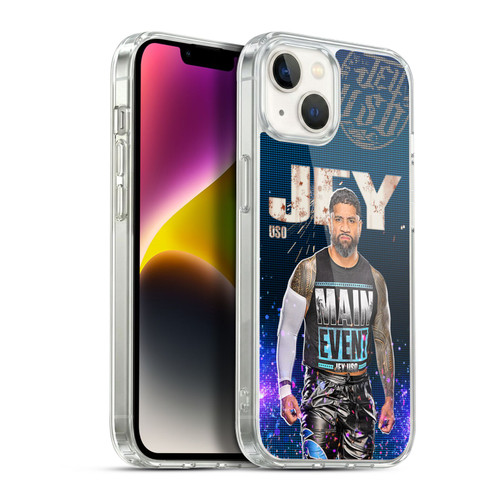 WWE Jey Uso Portrait Soft Gel Case for Apple iPhone 14 Plus & MagSafe