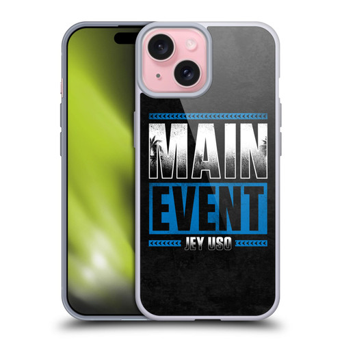 WWE Jey Uso Main Event Soft Gel Case for Apple iPhone 15 & MagSafe