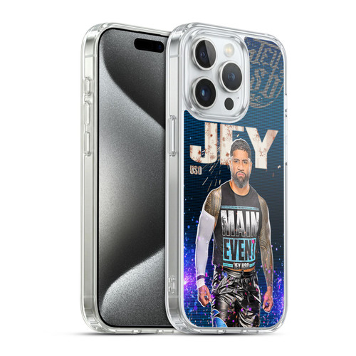 WWE Jey Uso Portrait Soft Gel Case for Apple iPhone 15 Pro & MagSafe