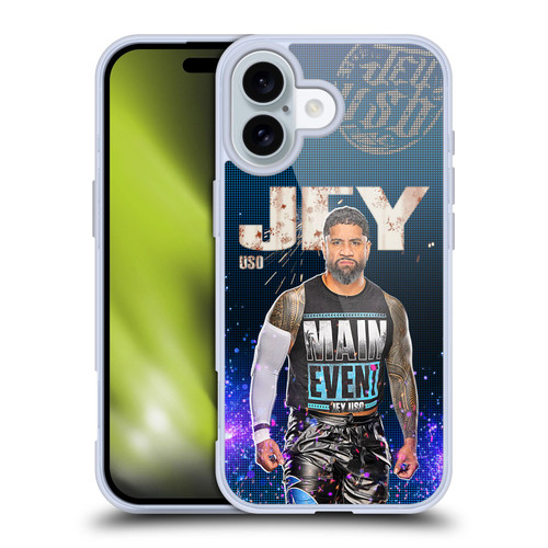 WWE Jey Uso Portrait Soft Gel Case for Apple iPhone 16 & MagSafe
