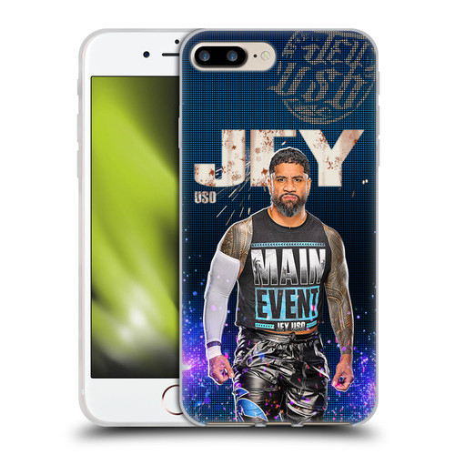 WWE Jey Uso Portrait Soft Gel Case for Apple iPhone 7 Plus / iPhone 8 Plus & MagSafe