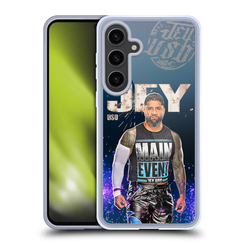 WWE Jey Uso Portrait Soft Gel Case for Samsung Galaxy S24+ 5G & MagSafe