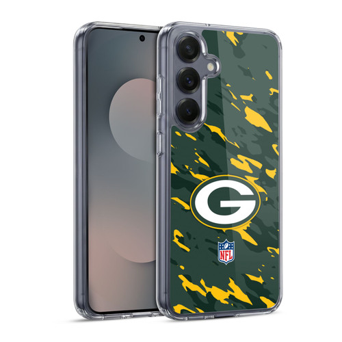 NFL Green Bay Packers Logo Camou Soft Gel Case for Samsung Galaxy S25 & MagSafe