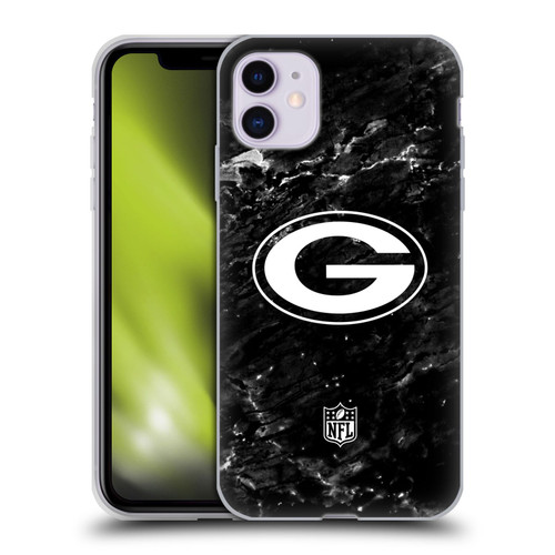 NFL Green Bay Packers Artwork Marble Soft Gel Case for Apple iPhone 11