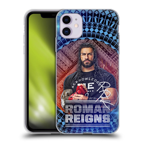 WWE Roman Reigns Tribal Pattern Soft Gel Case for Apple iPhone 11