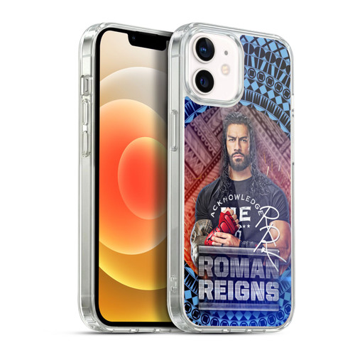 WWE Roman Reigns Tribal Pattern Soft Gel Case for Apple iPhone 12 / iPhone 12 Pro & MagSafe