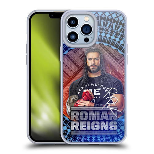 WWE Roman Reigns Tribal Pattern Soft Gel Case for Apple iPhone 13 Pro Max