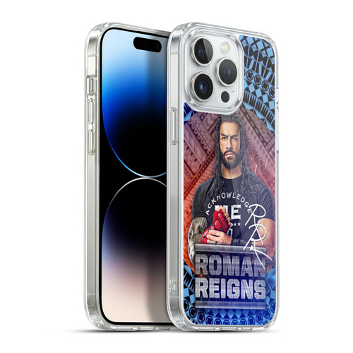 WWE Roman Reigns Tribal Pattern Soft Gel Case for Apple iPhone 13 Pro Max & MagSafe