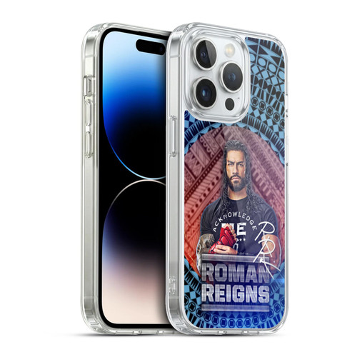 WWE Roman Reigns Tribal Pattern Soft Gel Case for Apple iPhone 13 Pro & MagSafe