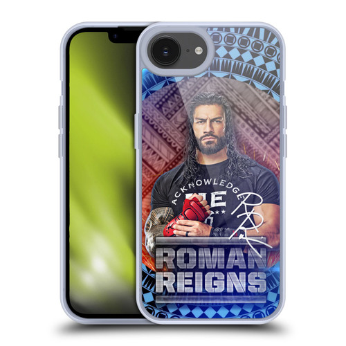 WWE Roman Reigns Tribal Pattern Soft Gel Case for Apple iPhone 16e