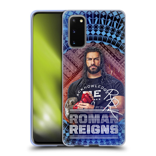 WWE Roman Reigns Tribal Pattern Soft Gel Case for Samsung Galaxy S20 / S20 5G