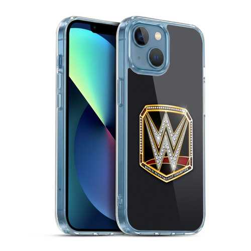 WWE Title Belts World Heavyweight Champion Soft Gel Case for Apple iPhone 13 Mini