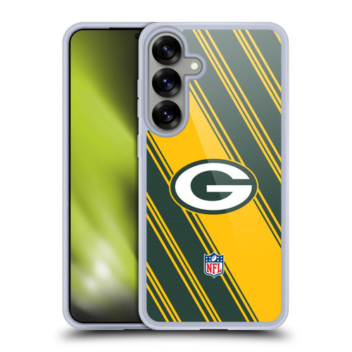 NFL Green Bay Packers Artwork Stripes Soft Gel Case for Samsung Galaxy S25+ NFL Green Bay Packers Artwork Stripes Soft Gel Case for Samsung Galaxy S25+