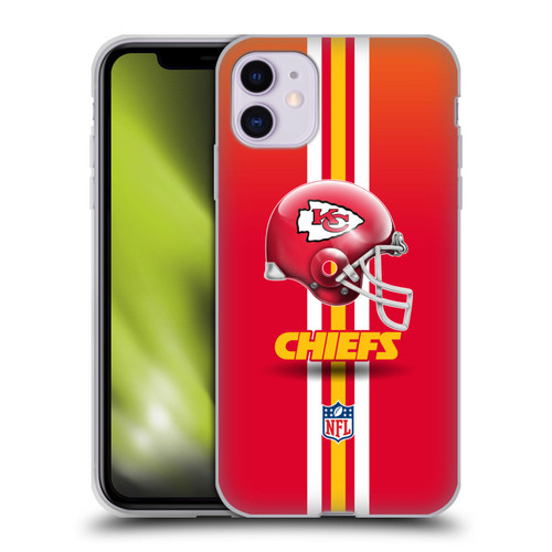 NFL Kansas City Chiefs Logo Helmet Soft Gel Case for Apple iPhone 11