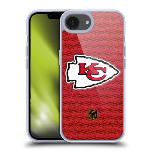 NFL Kansas City Chiefs Logo Football Soft Gel Case for Apple iPhone 16e