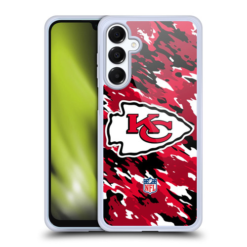 NFL Kansas City Chiefs Logo Camou Soft Gel Case for Samsung Galaxy A16 5G & MagSafe