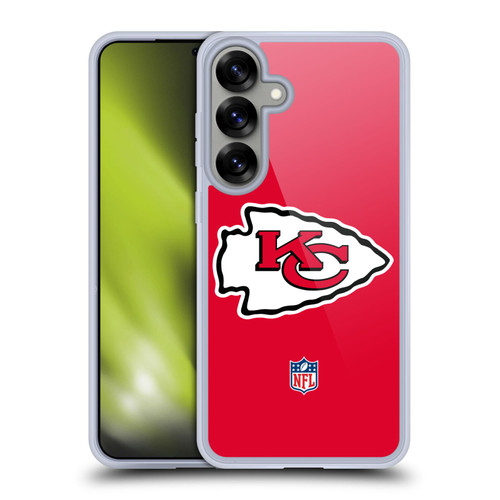 NFL Kansas City Chiefs Logo Plain Soft Gel Case for Samsung Galaxy S25+