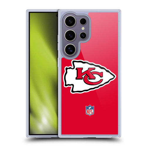 NFL Kansas City Chiefs Logo Plain Soft Gel Case for Samsung Galaxy S25 Ultra & MagSafe