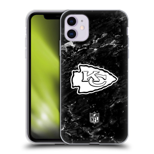 NFL Kansas City Chiefs Artwork Marble Soft Gel Case for Apple iPhone 11