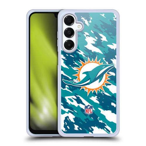 NFL Miami Dolphins Logo Camou Soft Gel Case for Samsung Galaxy A16 5G