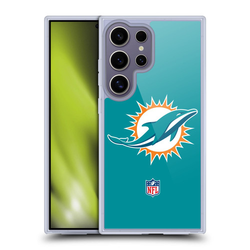 NFL Miami Dolphins Logo Plain Soft Gel Case for Samsung Galaxy S25 Ultra