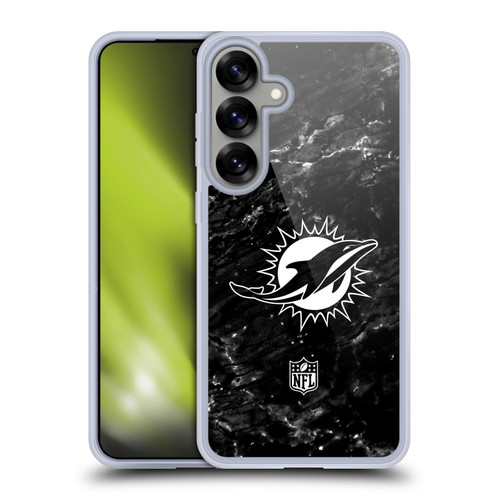 NFL Miami Dolphins Artwork Marble Soft Gel Case for Samsung Galaxy S25+