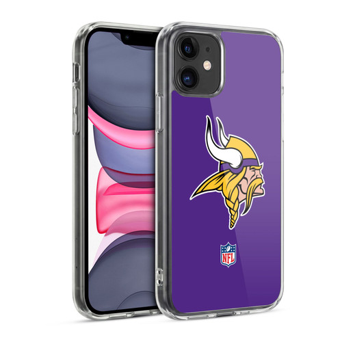 NFL Minnesota Vikings Logo Plain Soft Gel Case for Apple iPhone 11