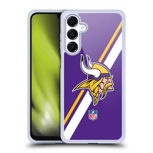 NFL Minnesota Vikings Logo Stripes Soft Gel Case for Samsung Galaxy A16 5G