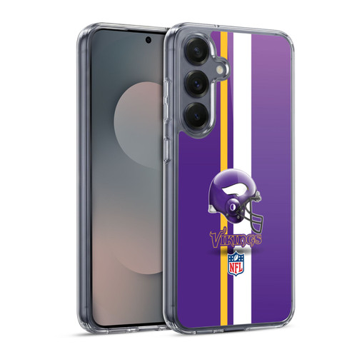 NFL Minnesota Vikings Logo Helmet Soft Gel Case for Samsung Galaxy S25