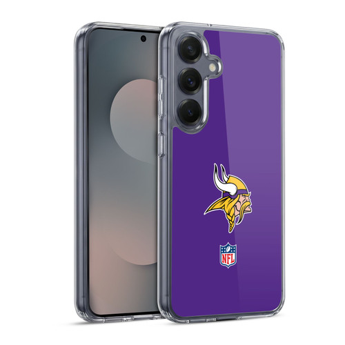 NFL Minnesota Vikings Logo Plain Soft Gel Case for Samsung Galaxy S25