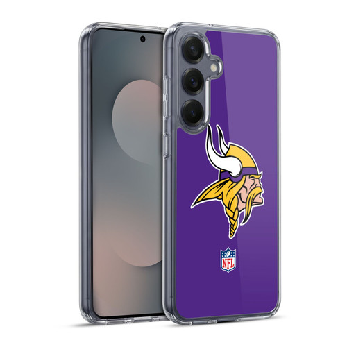 NFL Minnesota Vikings Logo Plain Soft Gel Case for Samsung Galaxy S25+