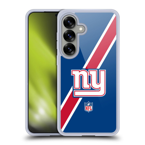 NFL New York Giants Logo Stripes Soft Gel Case for Samsung Galaxy S25