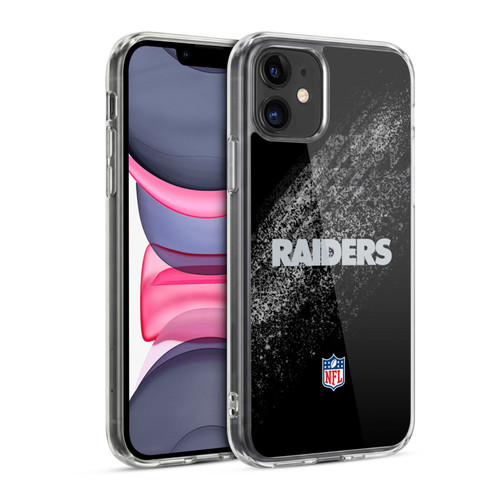NFL Las Vegas Raiders Logo Blur Soft Gel Case for Apple iPhone 11