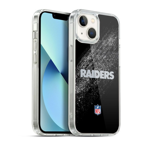 NFL Las Vegas Raiders Logo Blur Soft Gel Case for Apple iPhone 13