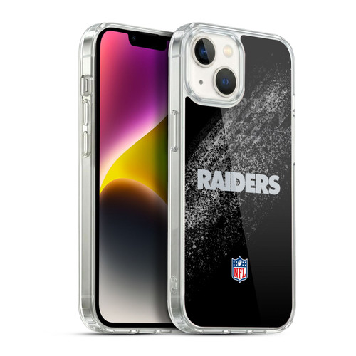 NFL Las Vegas Raiders Logo Blur Soft Gel Case for Apple iPhone 14