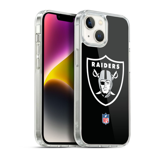 NFL Las Vegas Raiders Logo Plain Soft Gel Case for Apple iPhone 14
