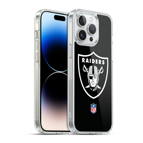 NFL Las Vegas Raiders Logo Plain Soft Gel Case for Apple iPhone 14 Pro Max & MagSafe