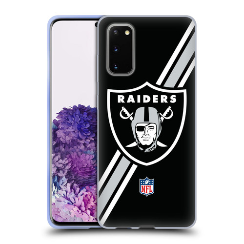 NFL Las Vegas Raiders Logo Stripes Soft Gel Case for Samsung Galaxy S20 / S20 5G NFL Las Vegas Raiders Logo Stripes Soft Gel Case for Samsung Galaxy S20 / S20 5G