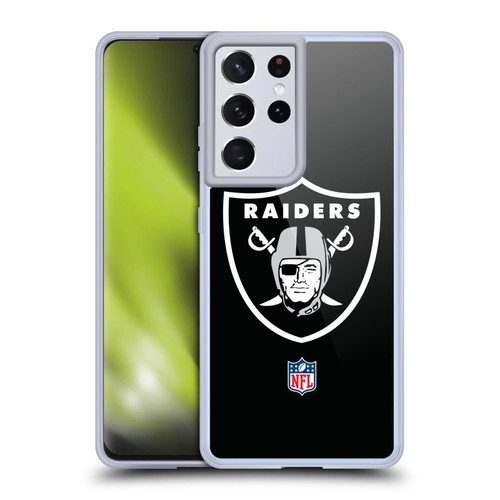 NFL Las Vegas Raiders Logo Plain Soft Gel Case for Samsung Galaxy S21 Ultra 5G