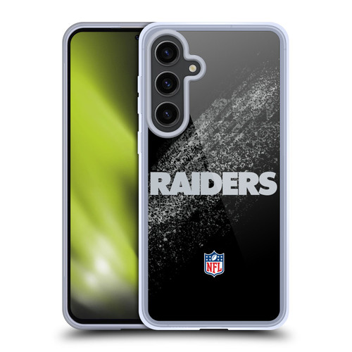 NFL Las Vegas Raiders Logo Blur Soft Gel Case for Samsung Galaxy S24+ 5G