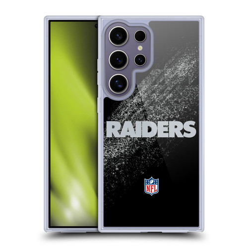 NFL Las Vegas Raiders Logo Blur Soft Gel Case for Samsung Galaxy S25 Ultra