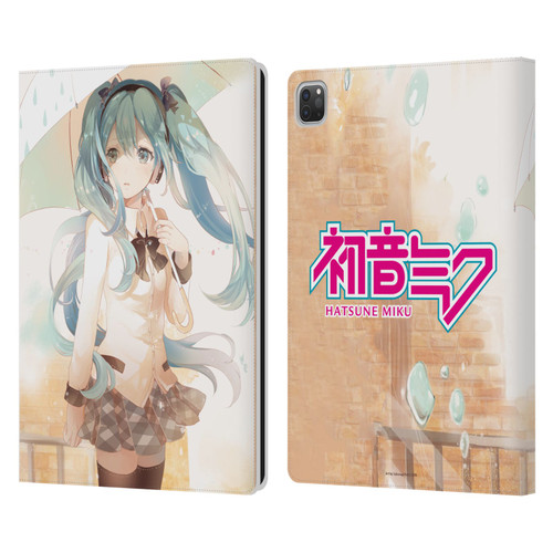 Hatsune Miku Graphics Rain Leather Book Wallet Case Cover For Apple iPad Pro 12.9 2020/2021/2022