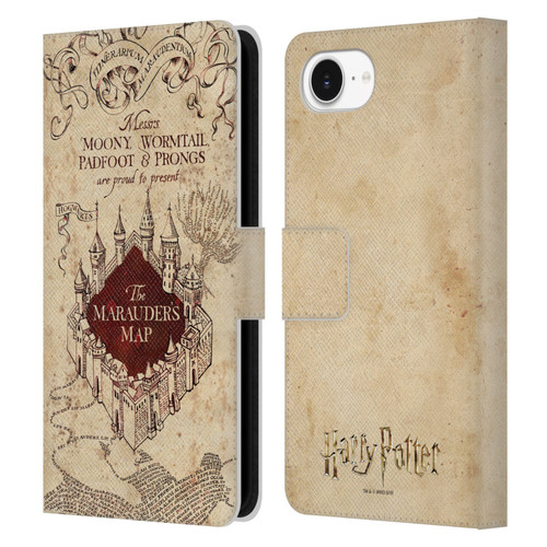 Harry Potter Prisoner Of Azkaban II The Marauder's Map Leather Book Wallet Case Cover For Apple iPhone 16e
