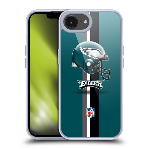 NFL Philadelphia Eagles Logo Helmet Soft Gel Case for Apple iPhone 16e