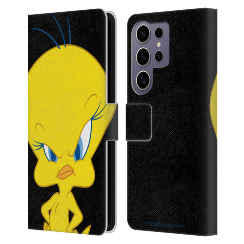 Looney Tunes Characters Tweety Leather Book Wallet Case Cover For Samsung Galaxy S25 Ultra