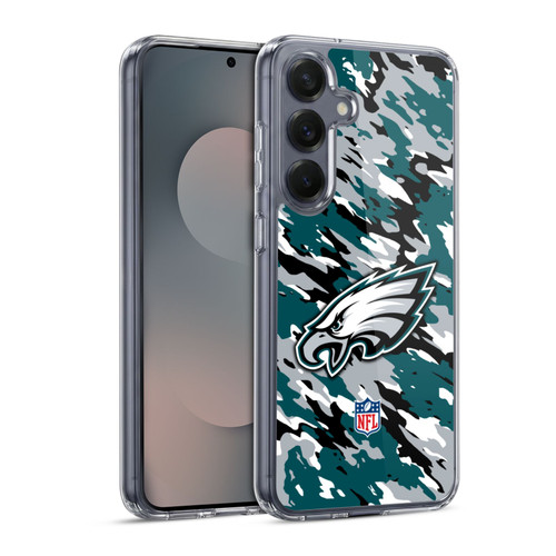 NFL Philadelphia Eagles Logo Camou Soft Gel Case for Samsung Galaxy S25