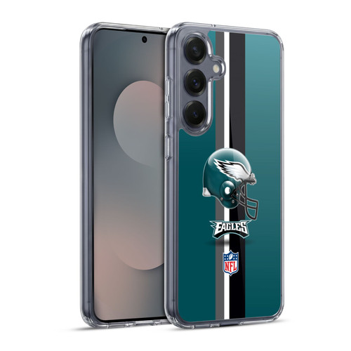 NFL Philadelphia Eagles Logo Helmet Soft Gel Case for Samsung Galaxy S25+