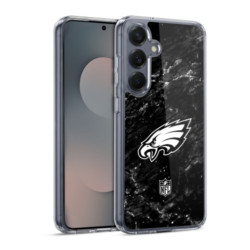 NFL Philadelphia Eagles Artwork Marble Soft Gel Case for Samsung Galaxy S25